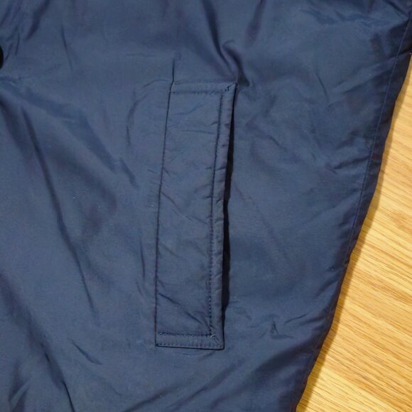 Eddie Bauer goose down button up jacket Spring Jacket Navy Blue mens Medium - Picture 5 of 16